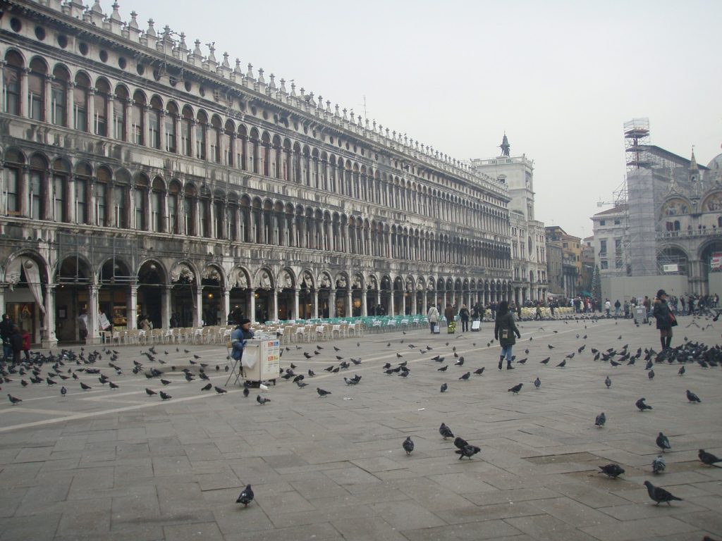 Venice sightseeing - St. Mark's Square is regularly totally overcrowded