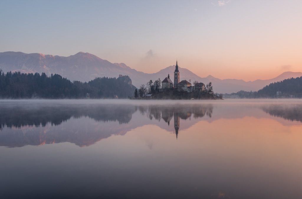 Best Christmas Destinations: Lake Bled, Slovenia in winter 