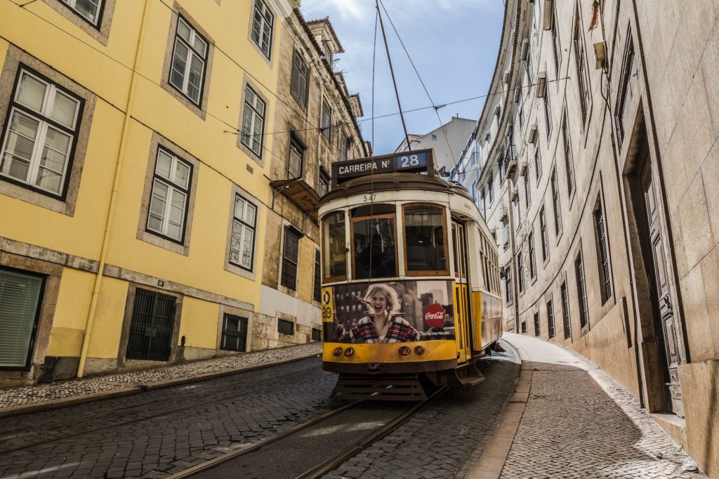 The route from tram 28 in Lisbon is also pretty adventurous, it goes through really narrow alleyways and copes with gradients of up to 13.5%.