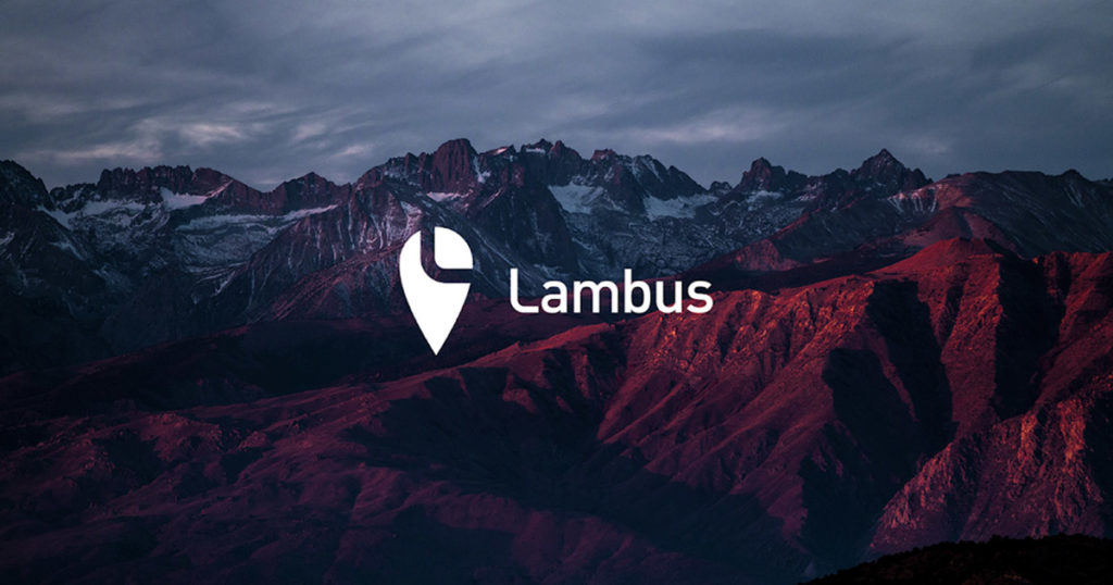 mountain landscape and lambus logo best travel planning tool 
