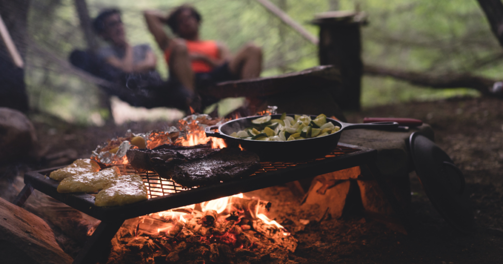 meals on a vacation with a camper