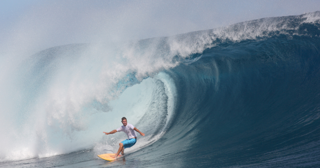 Surfing in Fiji