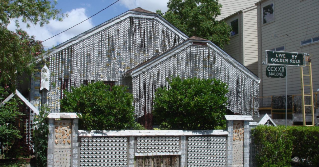 The Beer Can House in Houston, Texas