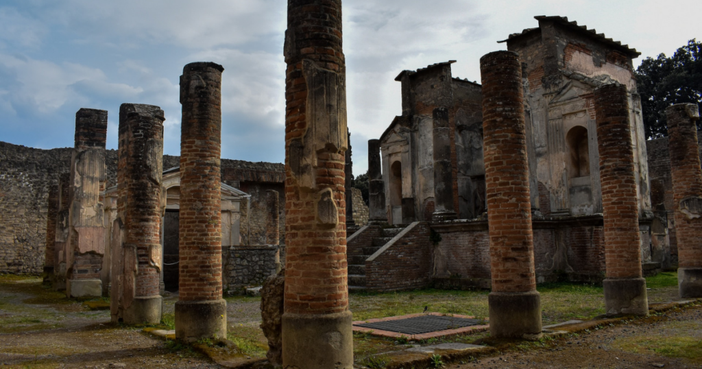 Ancient Ruin and history sight Pompeii in Italy