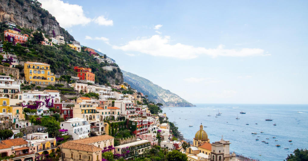 View over the Amalfi Coast in Italy