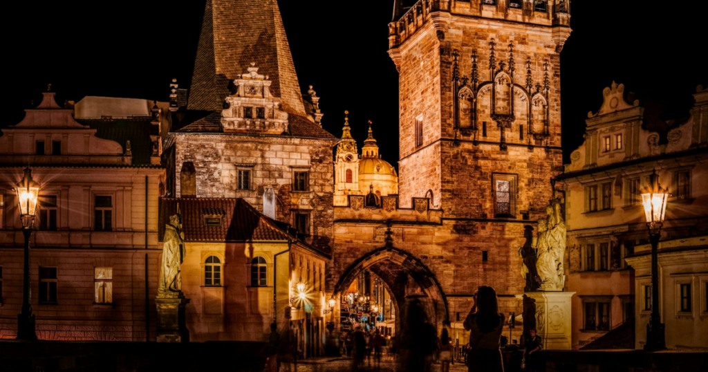 Prague at night 