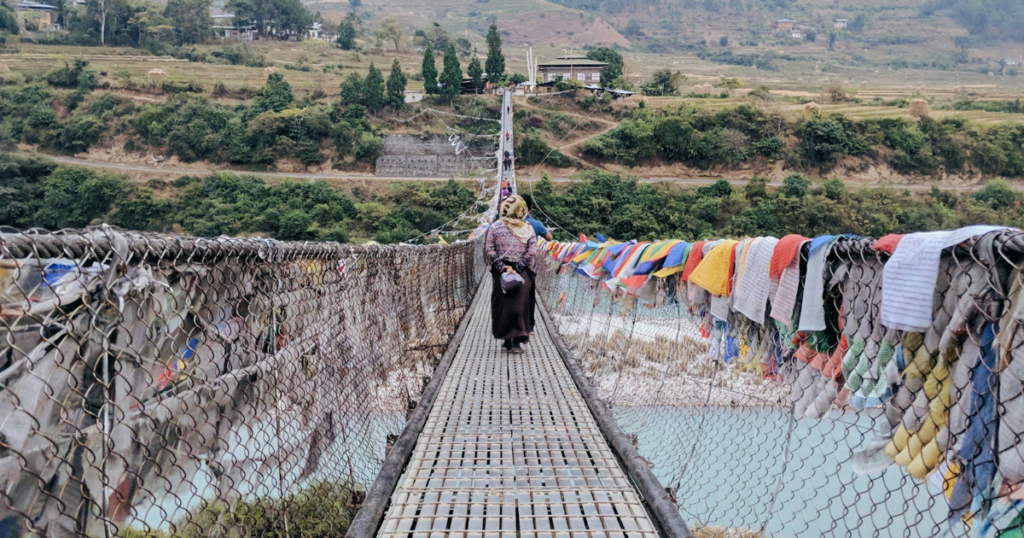 Punakha Suspension Bridge, Punakha, Bhutan