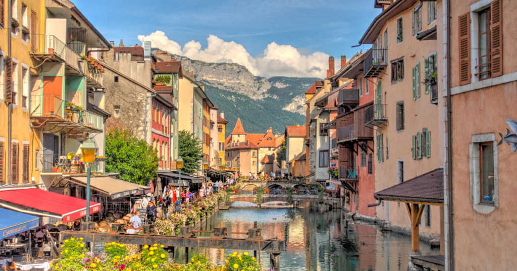 Take a walk through the old town of Annecy