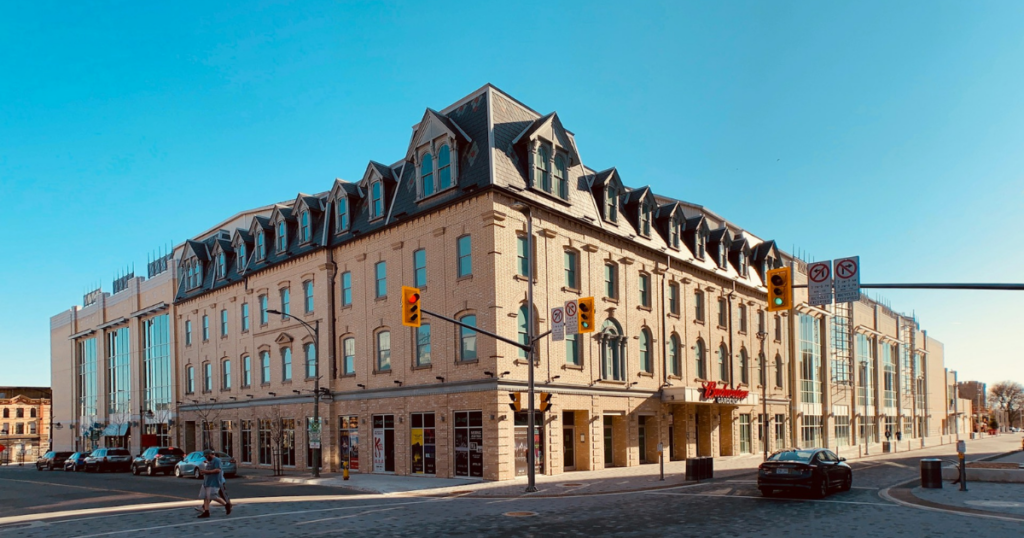 Big Building on a corner in London, Ontario