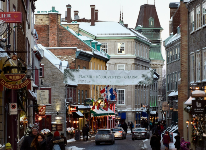 Cities in Canada for digital nomads, on this picture quebec old town