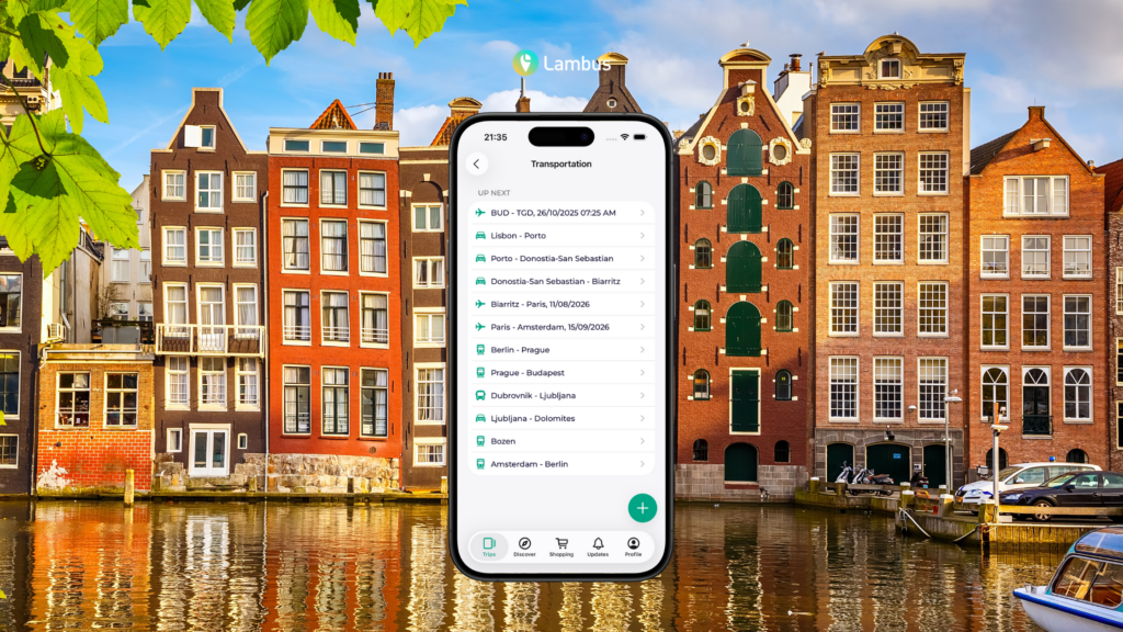 itinerary planning with lambus, all transportations to plan your europe adventure